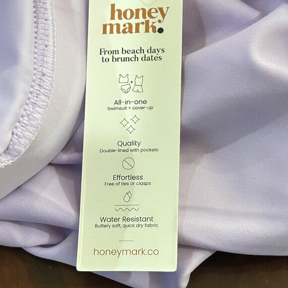 Honey Mark Swim Set 2XL Lavender Sugar Skort & Basil Wrap Top 2 Piece Set NEW - Picture 8 of 15